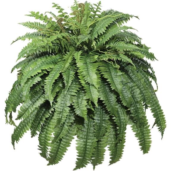 Large Artificial Fern for Outdoors, 100 Branches Ferns Artificial , Large Faux Ferns Outdoor , Suitable for Planter Garden Porch Living Room Decor