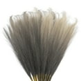 thumbnail image 1 of Unique Bargains 12Pcs Faux Pampas Grass 35.4' Tall 9 Branches Artificial Reed Fluffy Stems for Home Kitchen Vase Gray, 1 of 7