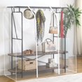 thumbnail image 3 of Garment Rack Cover Clear Clothing Rack Cover with Zipper Reusable Clothes Rail Cover Waterproof PEVA Clothes Rack Cover Large Garment Rack Dust Cover Easy to Use for Clothes Garment Hanin, 3 of 10