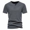 thumbnail image 2 of Pack Of Black T Shirts for Men Grey Shirts T-Shirt Printting Plain Black Shirt Men Neon Blue Shirt Cotton T Shirts for Men, 2 of 4