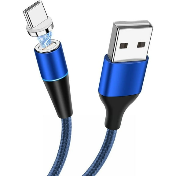 Magnetic Nylon Braided USB-A to USB-C (Type-C) Charge & Sync Cable