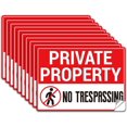thumbnail image 1 of 10Pcs PVC Private Property No Trespassing Sign Sticker 7x5.1 Inch Self-Adhesive Private Property No Trespassing Label Tags Sticker for Person No Trespassing Signs for House Home Business, 1 of 7