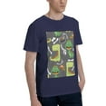 thumbnail image 2 of Bingfone Cartoon Dinosaurs Men'S Loose Fit Short-Sleeve Pocket T-Shirt, 2 of 7