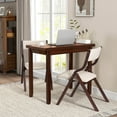 thumbnail image 3 of Costway Kitchen Table Set for 2 Expandable Dining Table with 4 Upholstered Folding Chairs, 3 of 6