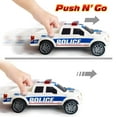 thumbnail image 4 of ArtCreativity 10" Large Police Car Toy Pickup Truck with LED Headlights and Sirens, Friction Powered, 1:20 Scale Police Car Toys for Boys 3-5, Police Monster Trucks, Toy Trucks for Kids, 4 of 7