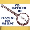 thumbnail image 3 of CafePress - I'd Rather Be Playing My Banj Light T Shirt - Men's Classic Graphic T-Shirt, 3 of 4