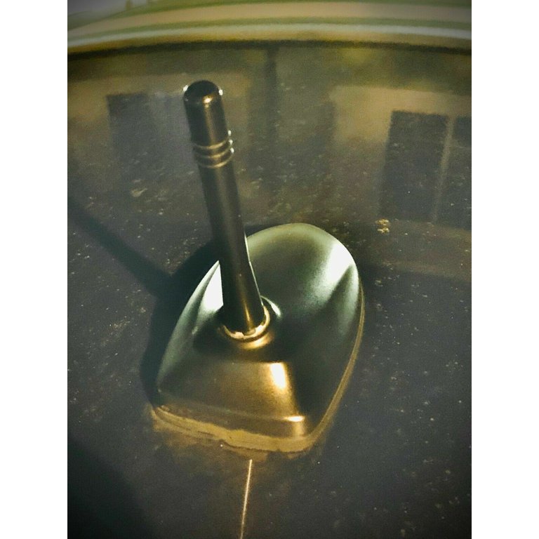 4 Inch Short Black Aluminum Antenna Mast For 2002-2006 Honda CR-V - AM/FM, Easy Screw-On Install