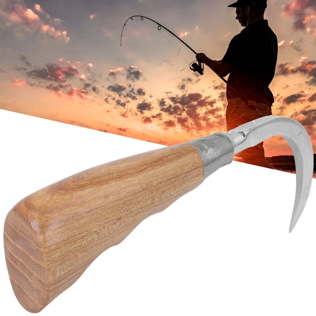 Fish Lifter, Wood Base Wear Resistant Fish Tackle, For Control Easy To Hold Fish Fishing Accessory Fishing