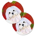 thumbnail image 1 of Flocons de Neige Rouges et Verts Maltais Noël Ensemble de 2 Sous-Verres de Voiture Porte-Gobelet – – – – – – – – – – – – – – – – – – – – – – – – – – – – – – – – – – – – – – – – – – – – – – – – – – – – – – – – – – – – – – – – – – – –, 1 of 1
