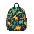 thumbnail image 3 of Cute Dinosaur Pattern Backpack Backpack for School,Cute School Bag,Schoolbag with Adjustable Shoulder Straps & Padded Back,13.8"x11.4"x6", 3 of 6