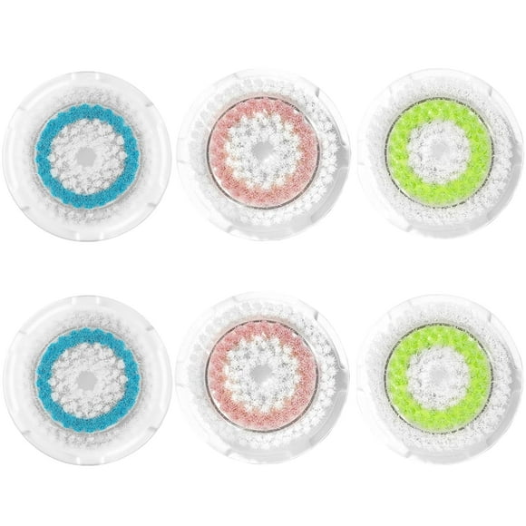 Tête de Brosse de Nettoyage Facial de Remplacement Compatible avec Clarisonic Mia 1 Mia 2 Mia Fit Alpha Fit Smart Profile Uplift Brosse de Nettoyage en Profondeur pour le Visage (Couleur Multi-Usage)