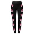 thumbnail image 4 of Women Valentine's Day Leggings Casual Printed Athletic Yoga Running Gym Tights Pants, 4 of 4