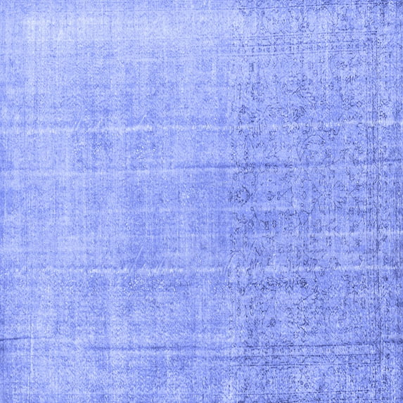 Ahgly Company Indoor Square Persian Blue Traditional Area Rugs, 8' Square