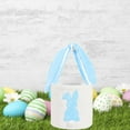 thumbnail image 6 of Blue Easter Bunny Basket, Cute Easter Bucket Bags with Rabbit Ears for Easter Eggs Hunting,Easter Decorations,Candy Gifts Storage, 6 of 6