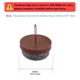 thumbnail image 2 of 20pcs Felt Nail-on Slider Pad Furniture Chair Feet Pads Table Floor Protectors, 2 of 7