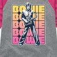 thumbnail image 3 of David Bowie - Bowie Stacked - Toddler & Youth Girls Raglan Graphic T-Shirt, 3 of 4