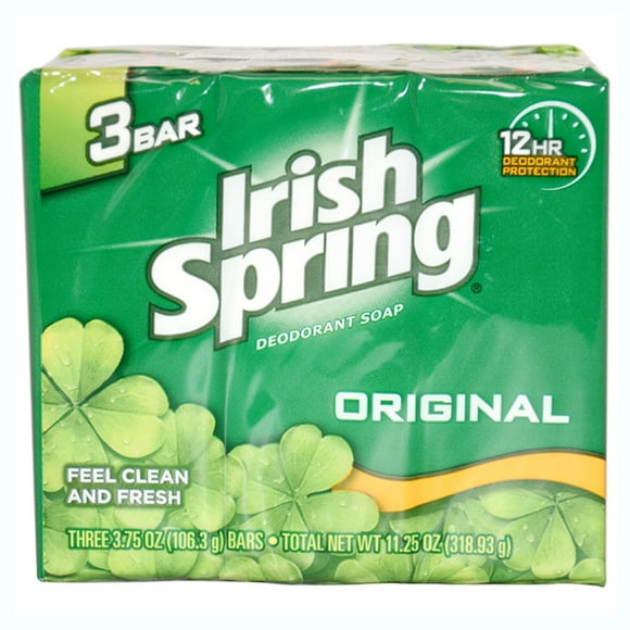 Savon Déodorant Original par Irish Spring - 3 x 4 oz Savon