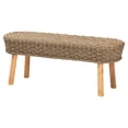 thumbnail image 4 of bali & pari Denver Natural Seagrass and Acacia Wood 5-Piece Dining Nook Set, 4 of 6