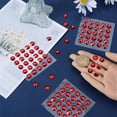 thumbnail image 3 of 250PCS Red Self Adhesive Acrylic Rhinestones 10mm Plastic Round Face Eyes Gems Stick on Body Hair Jewels, 3 of 9