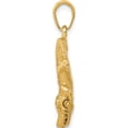 thumbnail image 3 of 14K Yellow Gold Moveable Alligator Pendant (19 X 23) Made In Peru k3313, 3 of 6