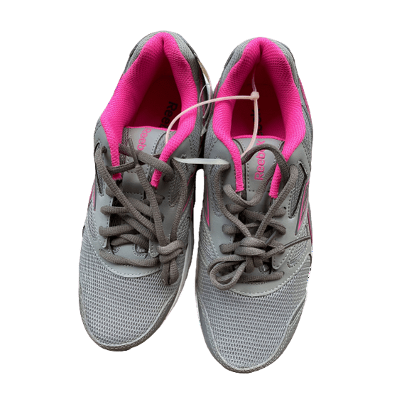 Reebok Womens Double Hall Running Walking Sneakers 7 B(M) Grey