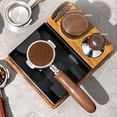 thumbnail image 4 of Yuarrent Cajón negro de acero inoxidable para café Barista, caja de escoria extraíble, caja de golpe Barista Juegos de servir café y té, 4 of 6