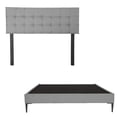 thumbnail image 1 of Base de cama Slim Queen Size DICASA Cabecera Catania Gris, 1 of 6