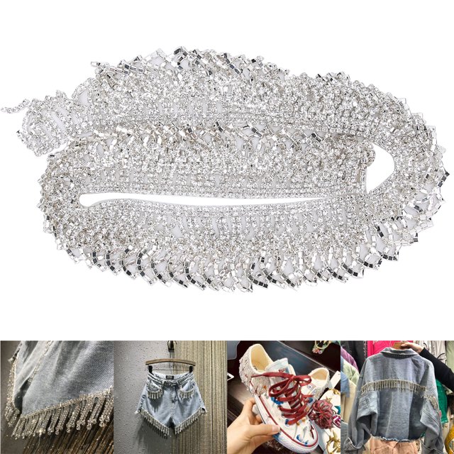 Artesanía de doble hilera con adorno de borla de diamantes de imitación y cadena de garras ANGGREK Otros