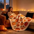 thumbnail image 5 of Halloween Blanket 39.4x27.6in Flannel Throw Halloween Patterned for Sofa Travel by OVFUIZ, 5 of 6