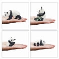 thumbnail image 2 of Juego de figuras de panda genéricas realistas de PVC con bebé, 4 piezas, 2 of 2