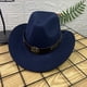 thumbnail image 3 of Sombrero fedora unisex de moda: material de lana, circunferencia de 56-58 cm, adecuado para uso diario/casual, accesorio perfecto para el invierno., 3 of 3