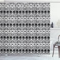 thumbnail image 1 of Ambesonne Geometric Shower Curtain, Modern Line Zig Zag, 69"Wx84"L, Black and White, 1 of 3