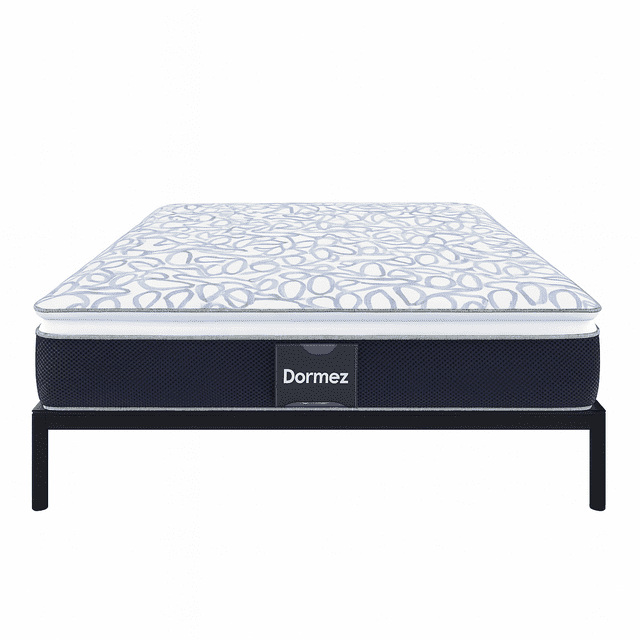 Colchon Matrimonial Ortopedico Dormez Silc + Box Metal