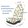 thumbnail image 3 of Naloa Cute Carrot Car Seat Covers Universal Front Seat Coves for Car Accessories ,Padded Car Covers for Automotive, SUV, Truck, and Van, 3 of 5