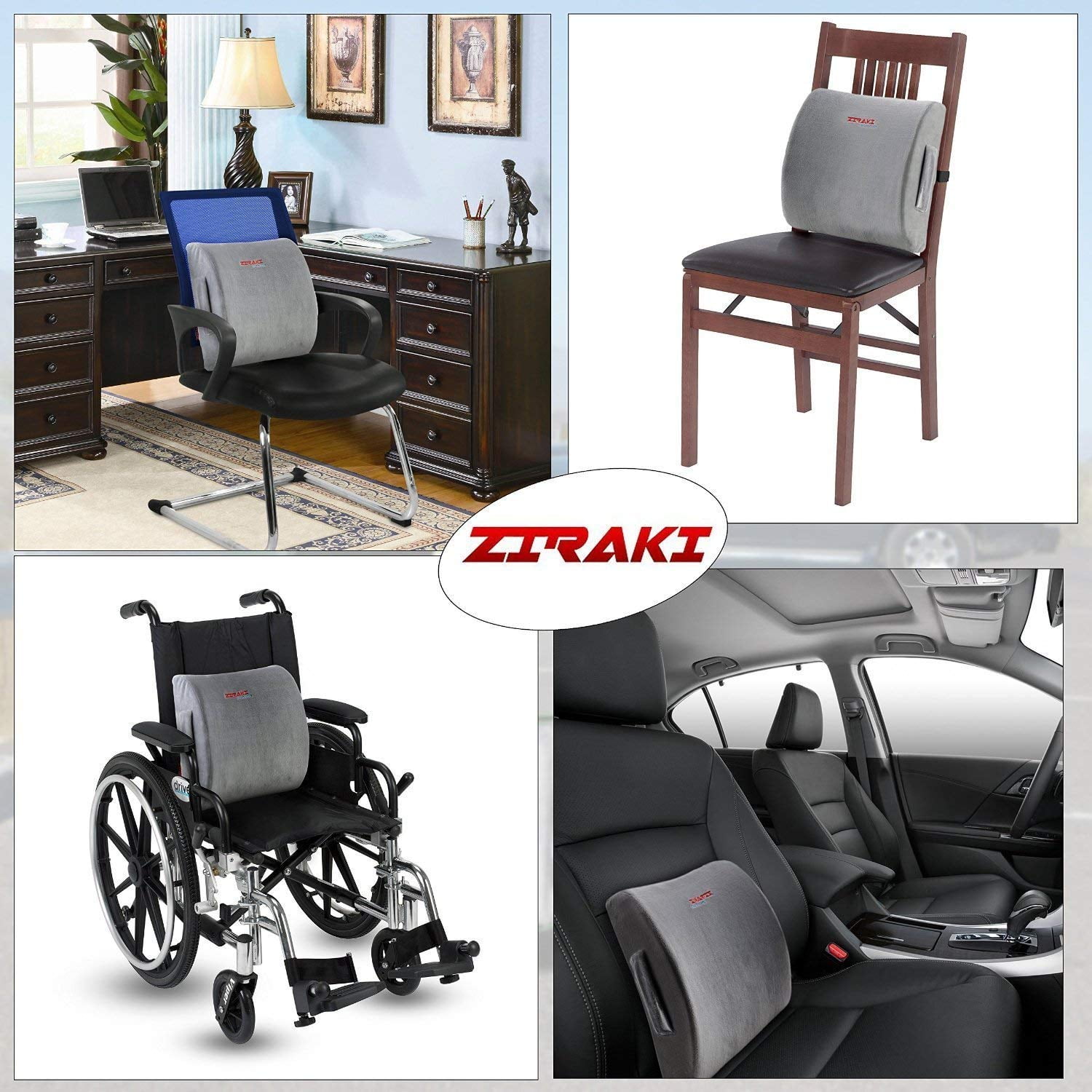 iCozyHome B7ZHKLN Coccyx Seat Cushion and Lumbar Support