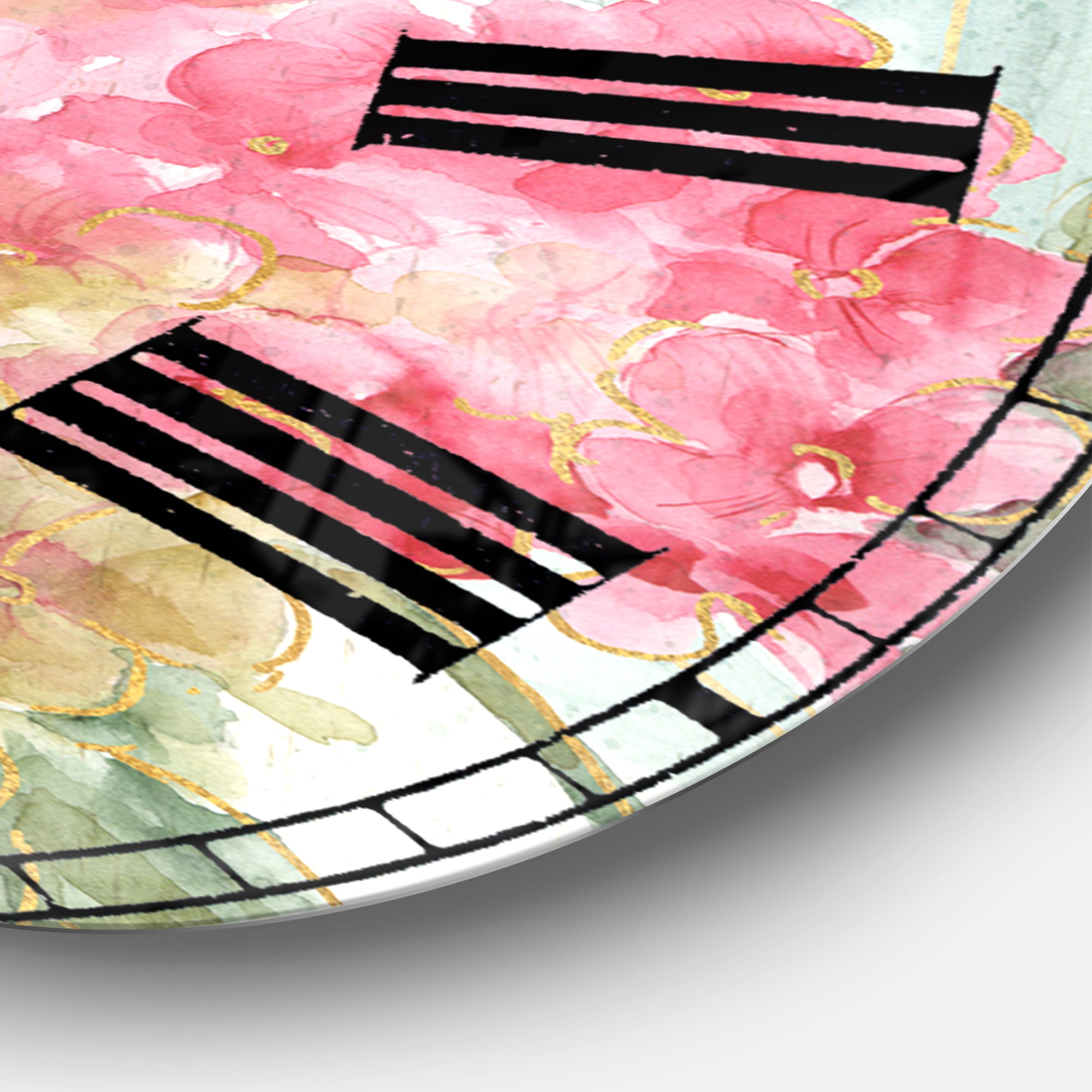 Designart 'Vintage Floral Birdcage I' Traditional Wall Clock