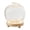 A, variant on Glass Apple Case with Wooden Base, Transparent Apple Shaped Display Dome, Glowing Base Cloche for Flowers Rings Mini Keepsakes, Valentine's Day Gift Decor, 5.31"