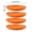 Orange, variant on 23cm Round Salad Dessert Dinner Plate Stackable Unbreakable Reusable 4Pcs Wheat Straw Dish Microwave Safe Fruit Plate for Dining