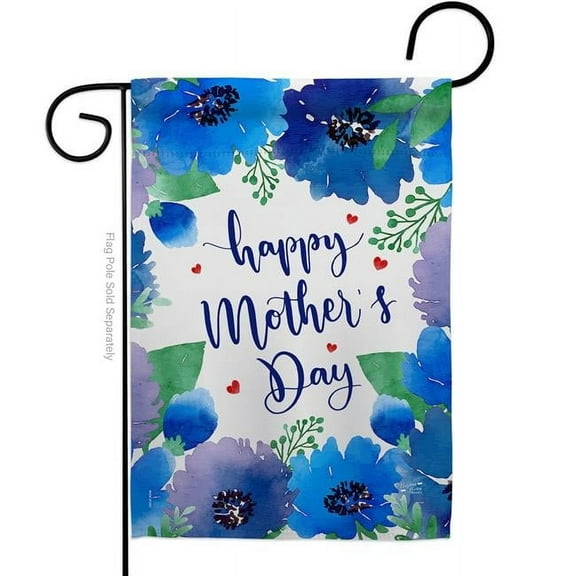 Angeleno Heritage G135052-BO Royal Floral Mothers Day Family Mother 13 x 18.5 in. Double-Sided Decorative Vertical Garden Flags for House Decoration Banner Yard Gift