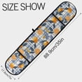 thumbnail image 3 of Dailycode Double Sided Oven Mitt with Loop Heat Resistant Kitchen Long Potholders 7" x 35" Lemons and Orange on Gingham Check, 3 of 6