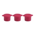 thumbnail image 1 of Harpily Daily Deals Clearance, Wine Bottle Stopper Wine Bottle Cap Reusable And Sealing Cap Silicone Cork Keeps Wine Fresh For Days In Air Tightness Set Of 3, 1 of 3