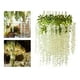 thumbnail image 5 of Guirnalda de glicina artificial 12x Sunnimix Blanco Guirnalda de vid de seda, 5 of 8