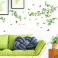 thumbnail image 4 of Butterfly Leaves PVC Wall Sticker Home Office Wall Decor Decal Sofa Background Study Room Decoration Living Room Bedroom Self-adhesive Removable Sticker, 4 of 4
