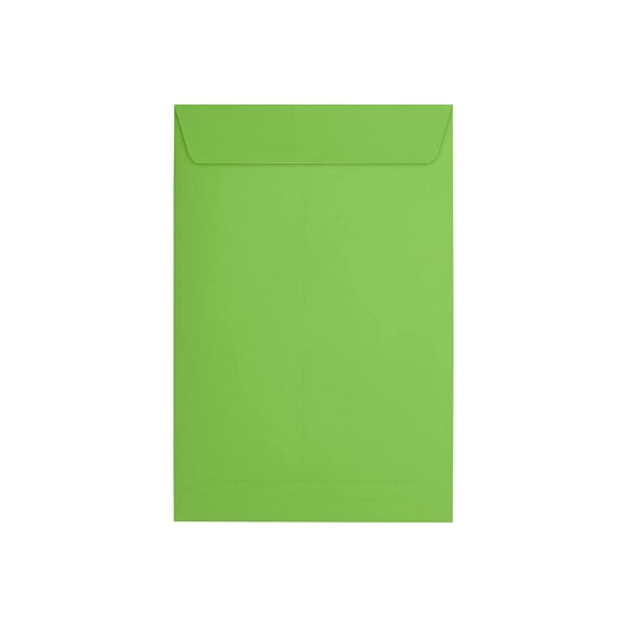 JAM Paper 6 x 9 Open End Envelopes  Limelight  50 Pack Green (LUX-1644-101-50)