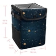 thumbnail image 5 of Gemini Constellation Mini Car Trash Can with Foldable Lid, Leak-proof Design and Hanging Storage Bag for Auto - Car Trash Can, 5 of 6