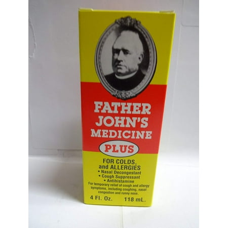 FATHER JOHNS PLUS LIQUID Size: 4 OZ, Provides temporary relief of coughs due to minor throat and bronchial irritation as may occur for the common cold or inhaled.., By Oakhurst