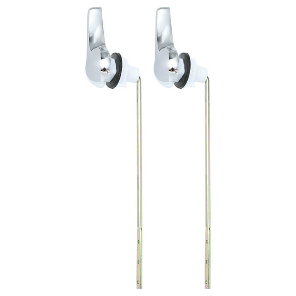 2pcs Toilet Flush Lever Toilet Handle Toilet Tank Handle Single Push Flushing