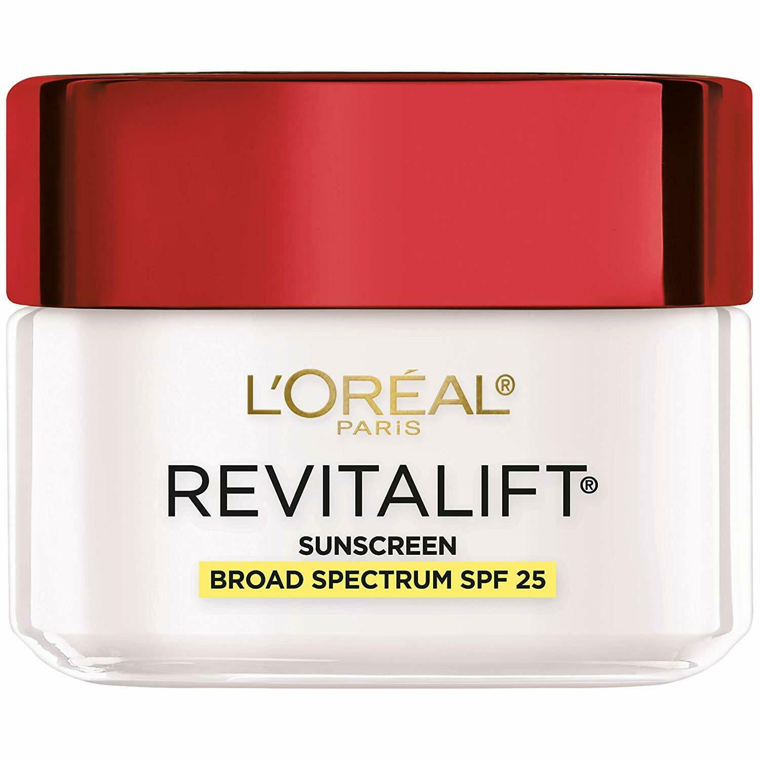 L'Oreal Revitalift AntiWrinkle + Firming Day Cream Moisturizer, SPF 25