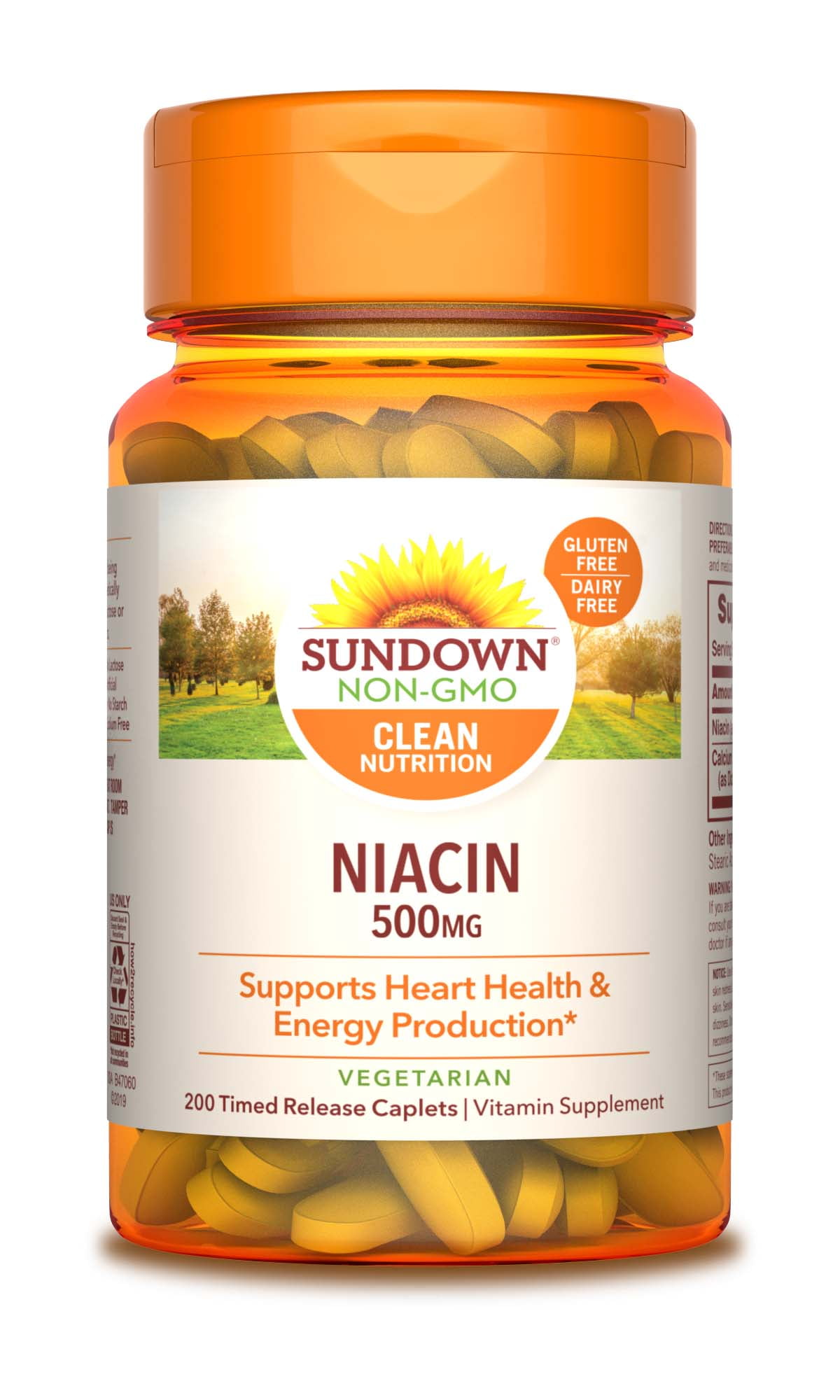 Sundown NaturalsÂ® Niacin 500 mg, 200 Time Release Caplets Walmart