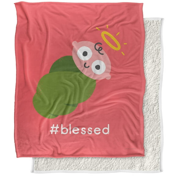 bCreative - David Olenick Blanket, 50'x60' Divine Instavention Silky Touch Sherpa Back Super Soft Throw Blanket